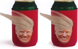 2 Pcs Trump Funny Hair Can Cooler, Gift For Trump Supporters, Election 2024