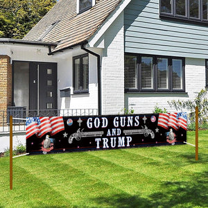 God Guns and Trump Banner, Gift For Trump Fans, Election 2024