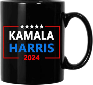 Kamala Harris 2024 Black Mug, Gift For Kamala Supporters, Election 2024