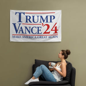 Donald Trump and J.D. Vance 2024, Trump House Flag, Election 2024