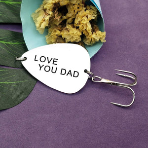 Fishing Lure Hook Dad Birthday Gift Fisherman Gift Appreciation Gift for Dad Christmas Thank You Gift for Daddy Father Papa Father Gift from Daughter Son Fishing Hook