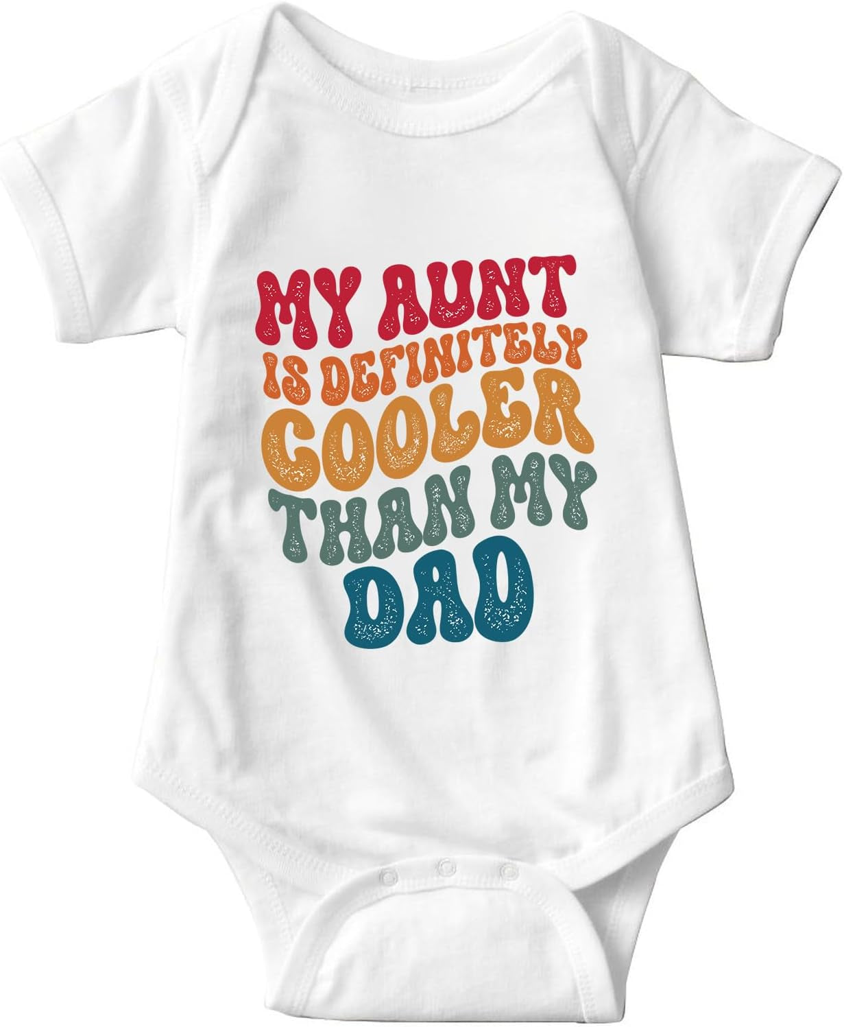 Aunt Cool than Dad Baby Boy Clothes, Onesise Unisex Funny Baby, Girl Baby Bodysuit, Baby Onesie