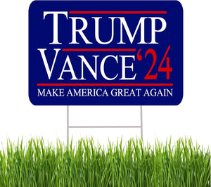 Trump JD Vance MAGA 2024 Yard Sign, Trump Supporters Home Decor, Election 2024