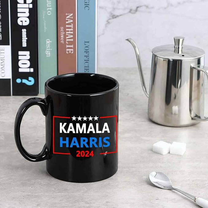 Kamala Harris 2024 Black Mug, Gift For Kamala Supporters, Election 2024