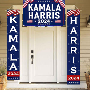 3 Pcs Kamala Harris 2024 Banner, Gift For Kamala Harris Supporters, Election 2024