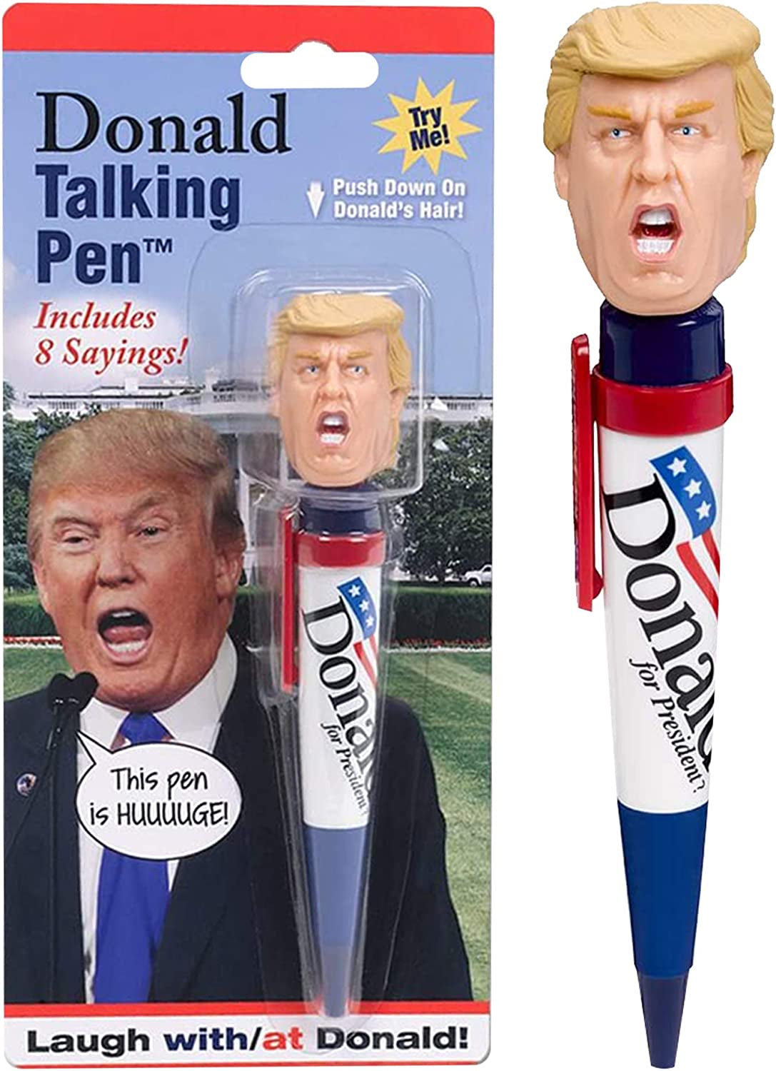 Talking Donald Trump Pen, 8 Sayings in His Real Voice, Gifts For Trump Fans, Election 2024