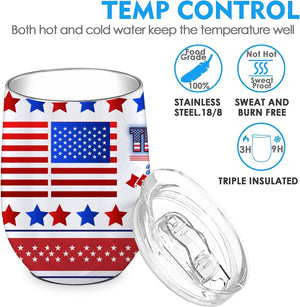 Trump 2024 Make America Great Wine Tumbler, Gifts for Trump Supporters, Election 2024