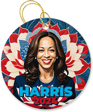 Kamala Harris 2024 Ornament, President Voting Tree Ornament, Personalized Ornaments, Kamala Ornaments, Election 2024