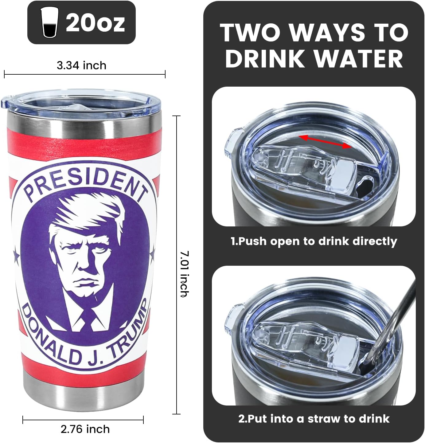 Keep America Great Tumbler, Gift For Trump Supporters, Election 2024