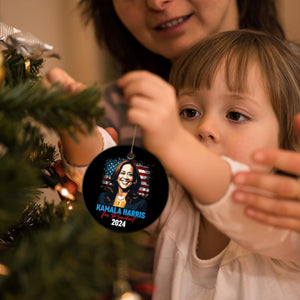 Kamala Harris for President 2024 Ornament, Personalized Ornaments, Kamala Ornaments, Election 2024