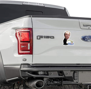 2Pcs Trump Pissing on Biden Sticker, 