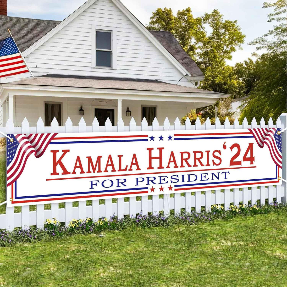 Kamala Harris 2024 Banner, Gift For Kamala Harris Supporters, Election ...