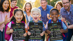 First Day of School Sign Board, Back to School Supplies, Gift For Kids