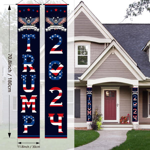 Trump Voted 2024 Take America Back and Save America Again Porch Signs, Banners Outdoor, Gift For Trump Fans