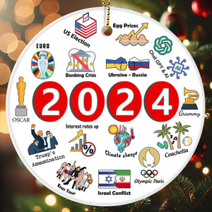 Year Events Christmas Ornaments 2024, Ceramic Ornaments, Christmas Decor for Tree, Christmas Gifts