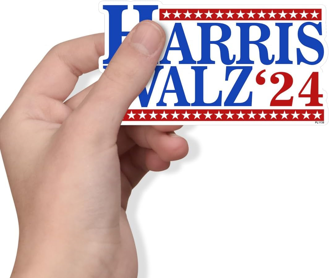 Kamala Harris Walz, Harris Walz '24 Sticker Decal Multiple Colors and Sizes 