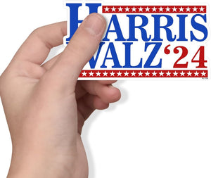 Kamala Harris Walz, Harris Walz '24 Sticker Decal Multiple Colors and Sizes 