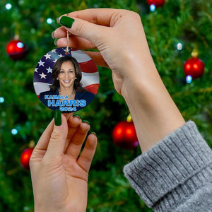 Kamala Harris 2024 Ornament, Personalized Ornaments, Kamala Ornaments, Election 2024