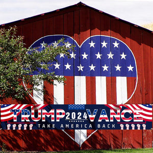 Trump Vance Take America Back 2024 Banner, Gift For Trump Supporters, Election 2024