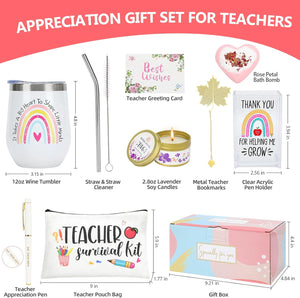 Gift Box For Teachers, Back to School Tumbler for Teachers, Teacher Appreciation Gifts