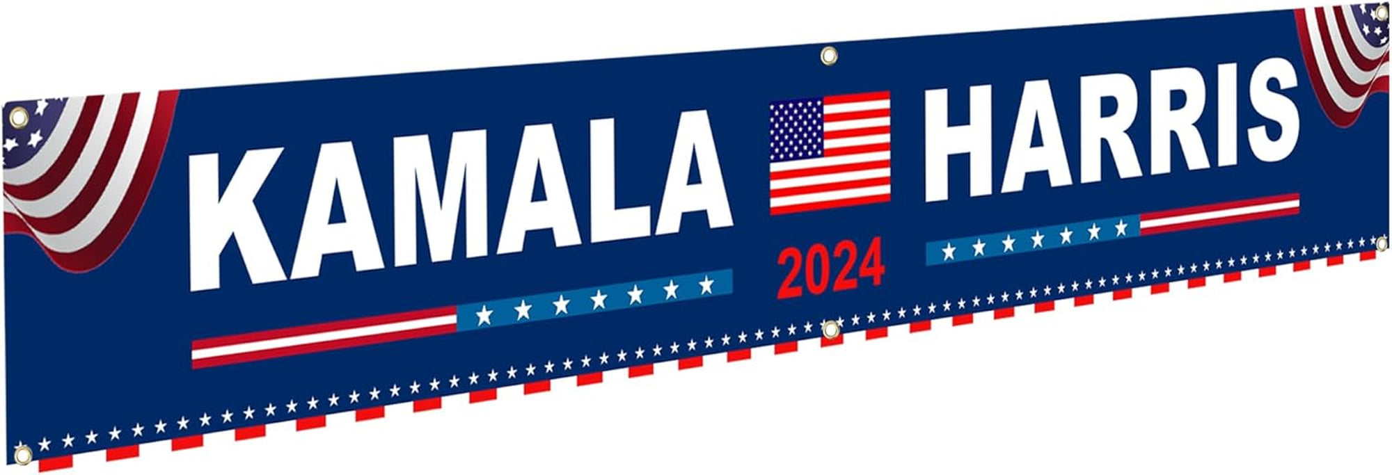 Kamala Harris 2024 Banner Kamala Harris for the People President Banner, Gift For Kamala Harris Supporters, Election 2024