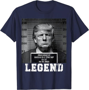 Trump 2024 Mugshot President Legend T-Shirt, Donald Trump Fan Tees, Election 2024