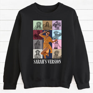 Eras Tour Style Dark Sweatshirt, Personalized SweatShirt, Custom Photo