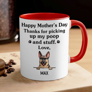 Thanks for picking up my poop and stuff, Mother's Day gift, Personalized Mug, Gifts for Dog Lovers