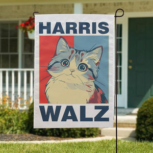 Harris Walz Cat Red Blue, Kamala Harris Flag, Gift For Kamala Harris Supporters, Election 2024