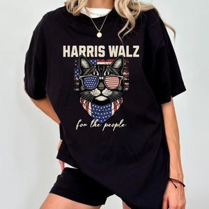 Harris Walz For The People Cat US, Kamala Harris Shirt, Gift For Kamala Harris Supporters, Election 2024