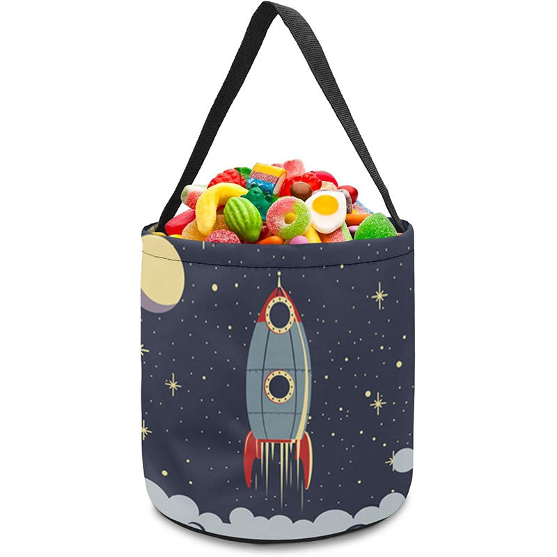 Halloween Trick or Treat Candy Bags, Outer Exploration Rocket Spaceship, Halloween Candy Bags