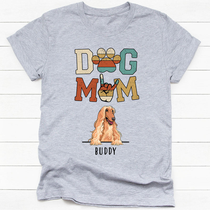 Dog Mom Vintage, Personalized Shirt, Gifts for Dog Lovers