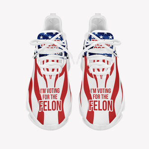 I'm Voting For The Felon Trump 2024 MaxSoul Shoes, Personalized Sneakers, Gift For Trump Fans, Election 2024