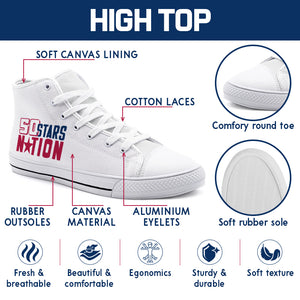 Keep America First Trump 2024 High Top Shoes, Personalized Sneakers, Gift For Trump Fans, Election 2024
