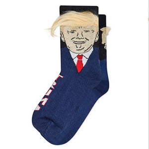 Funny Trump 3D Hair Socks, Socks and Shoes Essentials Gifts For Trump Fans