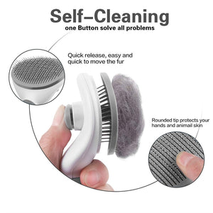 Stainless Steel Pet Comb Grooming Tool For Dogs And Cats