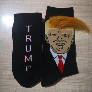 Funny Trump 3D Hair Socks, Socks and Shoes Essentials Gifts For Trump Fans