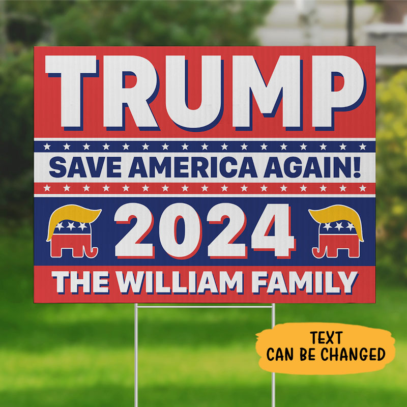 Trump Take America Back, Personalized Yard Sign, Trump Yard Sign, Election 2024