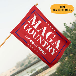 Maga Country, Trump 2024, Personalized House Flag, Donald Trump Homage Flag, Gift For Trump Fan, Election 2024