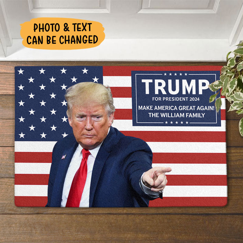 Take Our Country Back Trump, Personalized Doormat, Trump Doormat, Custom Photo, Election 2024