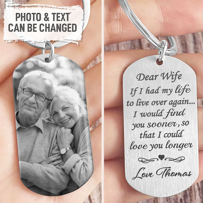 I Would Find You Sooner, Personalized Keychain, Anniversary Gifts, Custom Photo