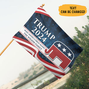 Take America Back Trump 2024, Personalized House Flag, Gift For Trump Fans, Election 2024