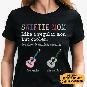 Swiftie Dad, Swifte Mom, Personalized Shirt, Eras Tour Style Shirt