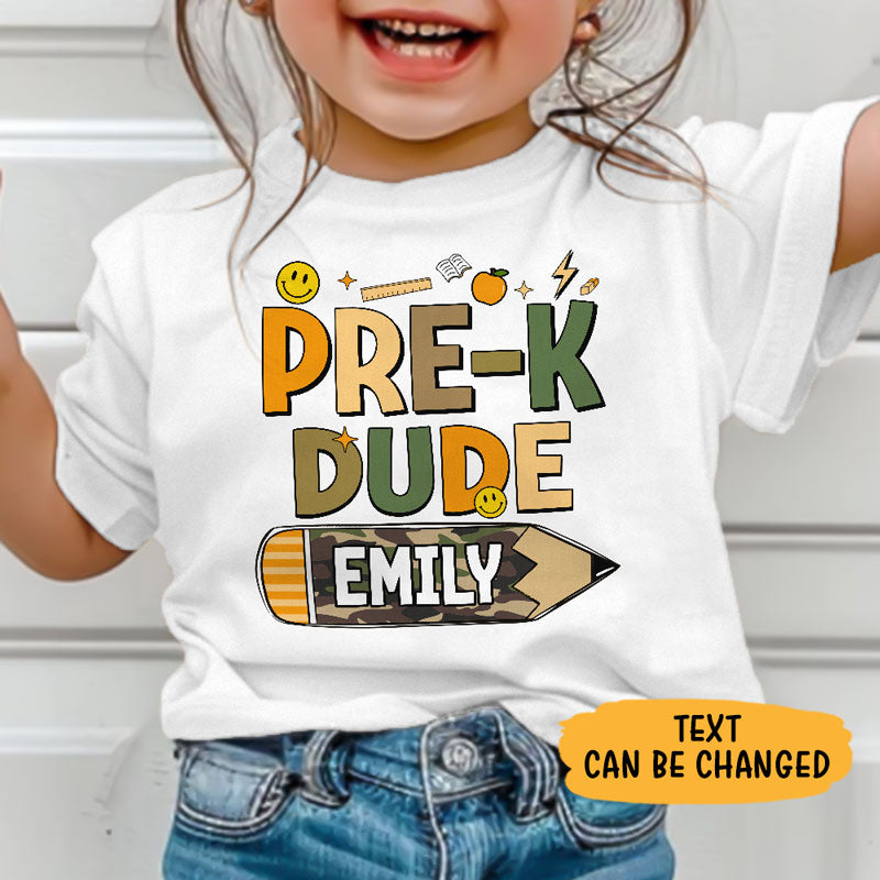 Hello Pre school Dude, Back To School, Personalized Shirt, Gifts For Boy And Girl