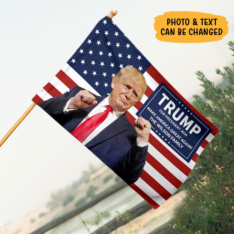 Trump Take Our Country Back Flag, Personalized House Flag, Gift For Trump Fans, Election 2024