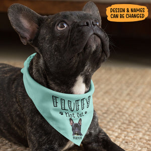 Cute As Fluff, Personalized Bandana, Custom Gifts For Dog, Custom Photo