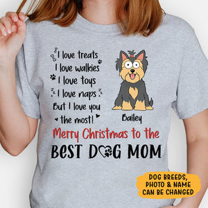 I Love Treats I Love Walkies, Personalized Shirt, Gift For Dog Lovers, Custom Photo