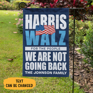 For The People We Are Not Going Back, Personalized House Flag, Gift For Kamala Harris Supporters, Election 2024