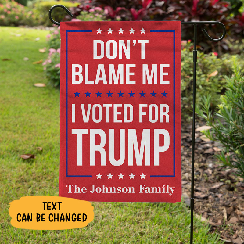 I Voted For Trump, Trump 2024, Personalized Garden Flag, Donald Trump Homage, Election 2024