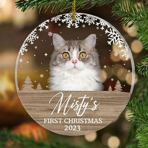 First Christmas, Personalized Ornament, Christmas Gifts for Pet, Custom Photo